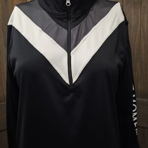 Perfect Moment Black and White Chevron Sweatshirt